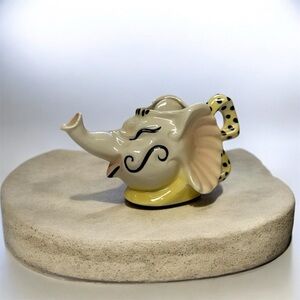 Vintage Mid Century Elephant Pitcher/ Planter Jonatha Stamped Beautiful Piece!